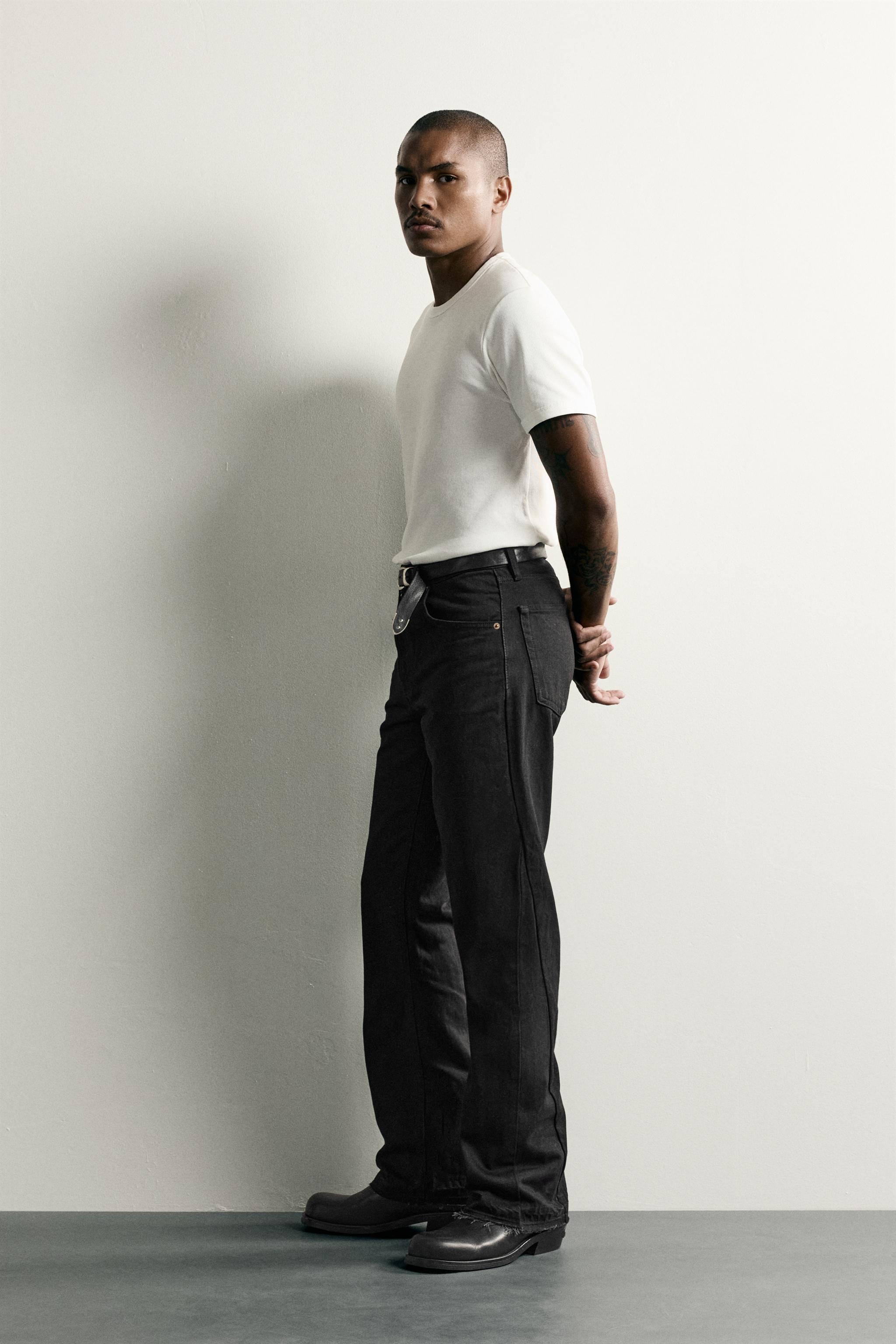 Мужские джинсы Zara FLARE FIT JEANS — фото 4