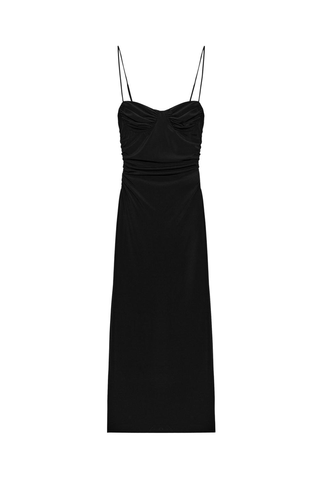 RUCHED STRAPPY MIDI DRESS - image 3