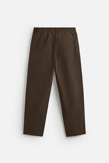 PANTALON CANVAS DÉLAVÉ - Sable de Zara - Image 7
