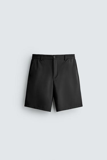 برمودا تقني مريح - أسود الخاص بـ Zara