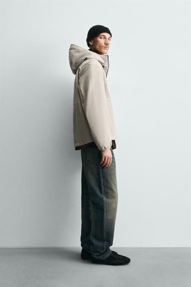 TECHNICAL FLEECE MIX JACKET - Grey / Tan by Zara - Image 3