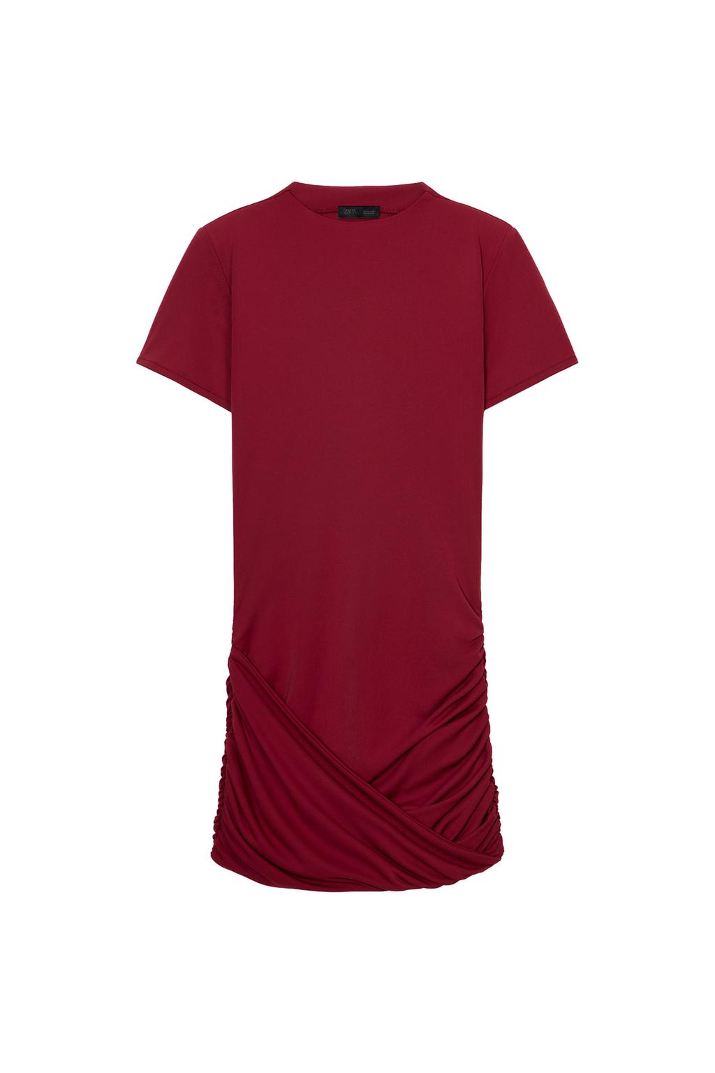 DRAPED SHOULDER PAD DRESS - image 4
