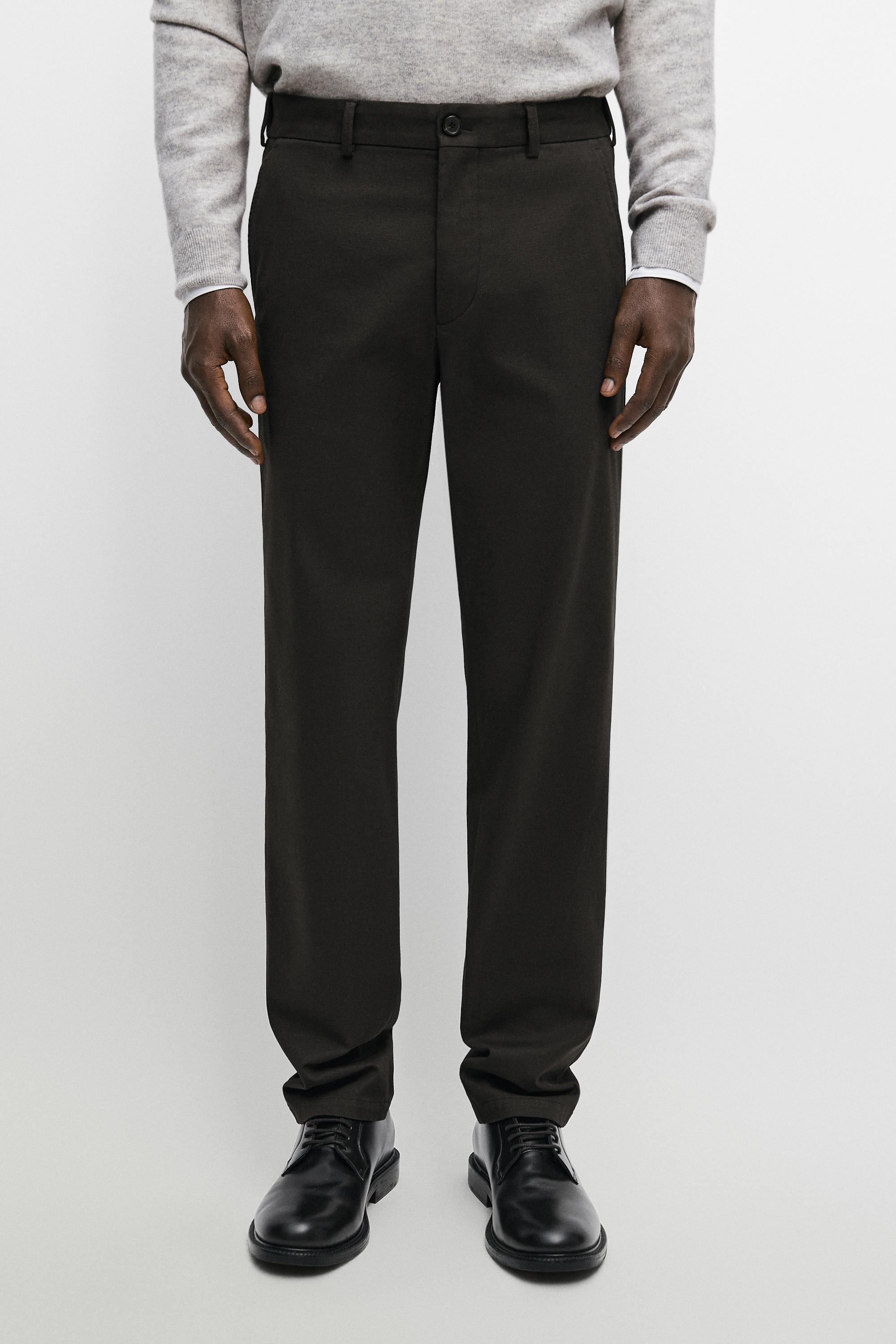 Pantalon slim en coton mélangé
