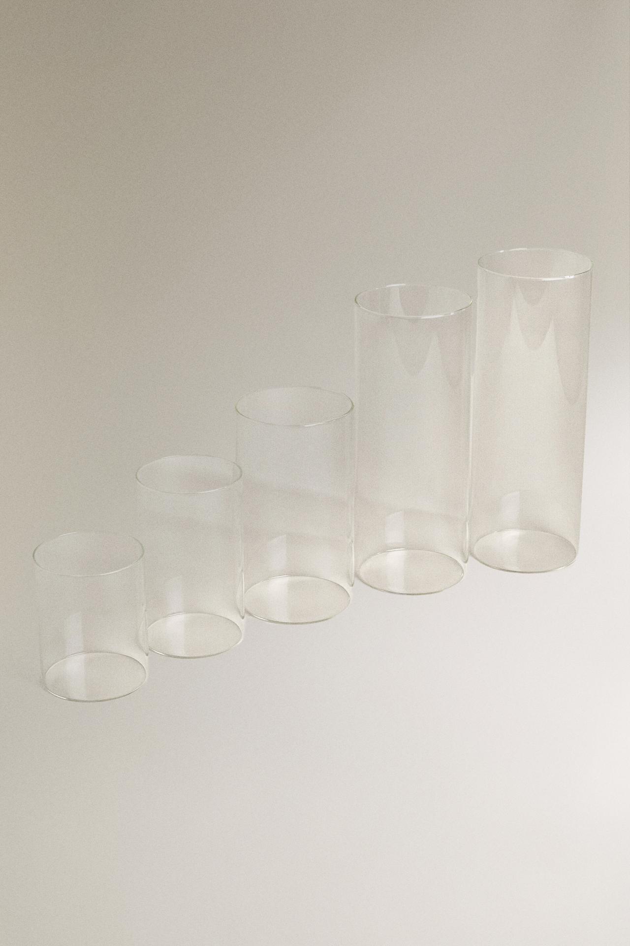 BOROSILICATE GLASS LANTERN VASE — Transparent