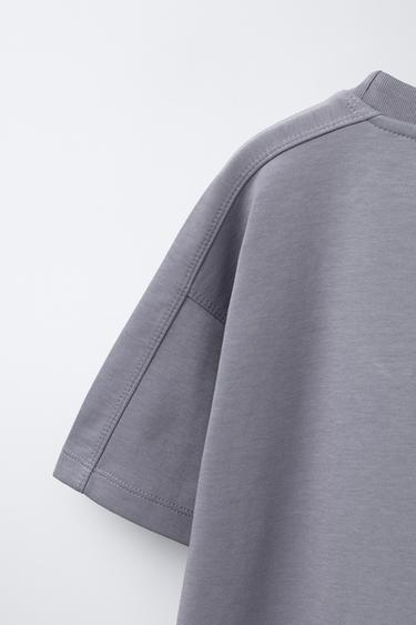 SLOGAN INTERLOCK T-SHIRT AND BERMUDA SHORTS SET - Mauve by Zara - Image 4