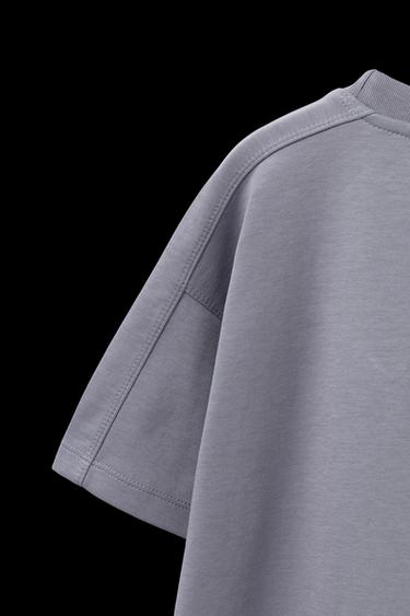 Zara TEXT INTERLOCK T-SHIRT AND BERMUDA SET - Mauve
