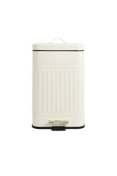 SMALL KITCHEN BIN - Cream by Zara