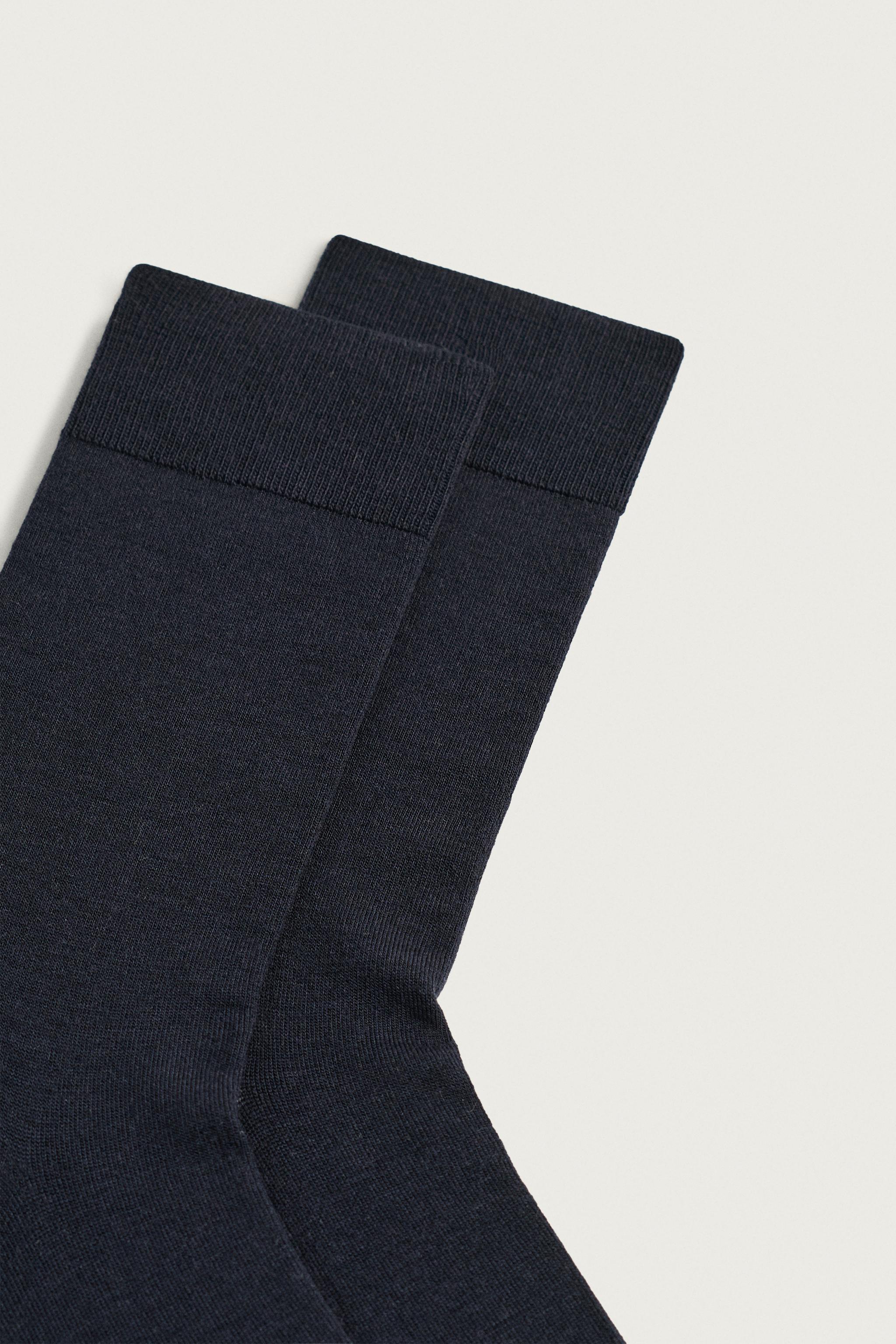 LOT DE 2 CHAUSSETTES LÉGÈRES MÉLANGE LAINE