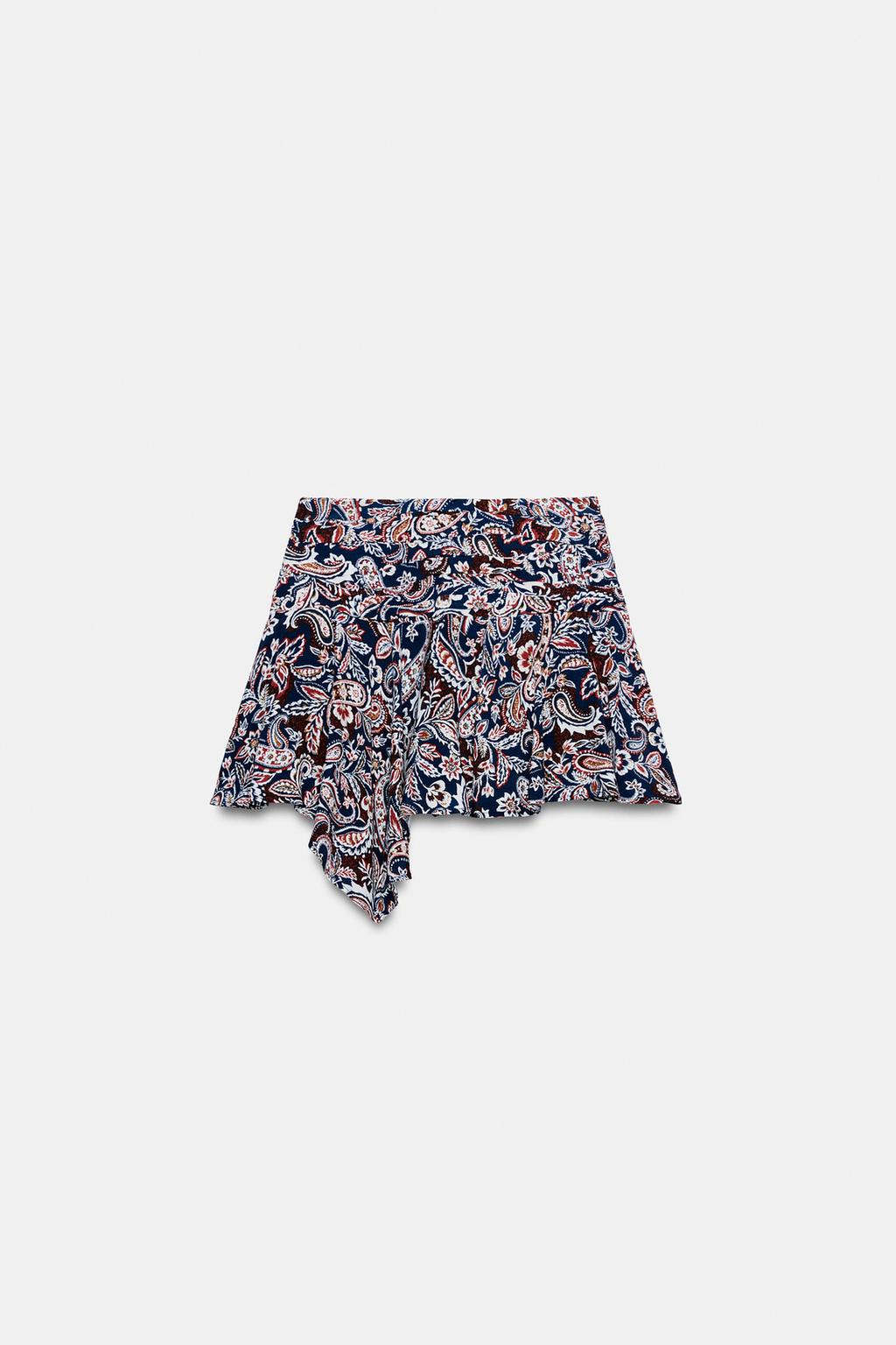 ASYMMETRIC PRINTED SKORT - image 2