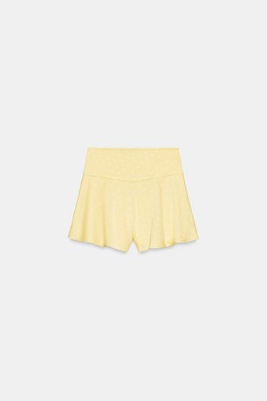 SHORT ÉVASÉ EN SATIN - Imprimée de Zara - Image 5