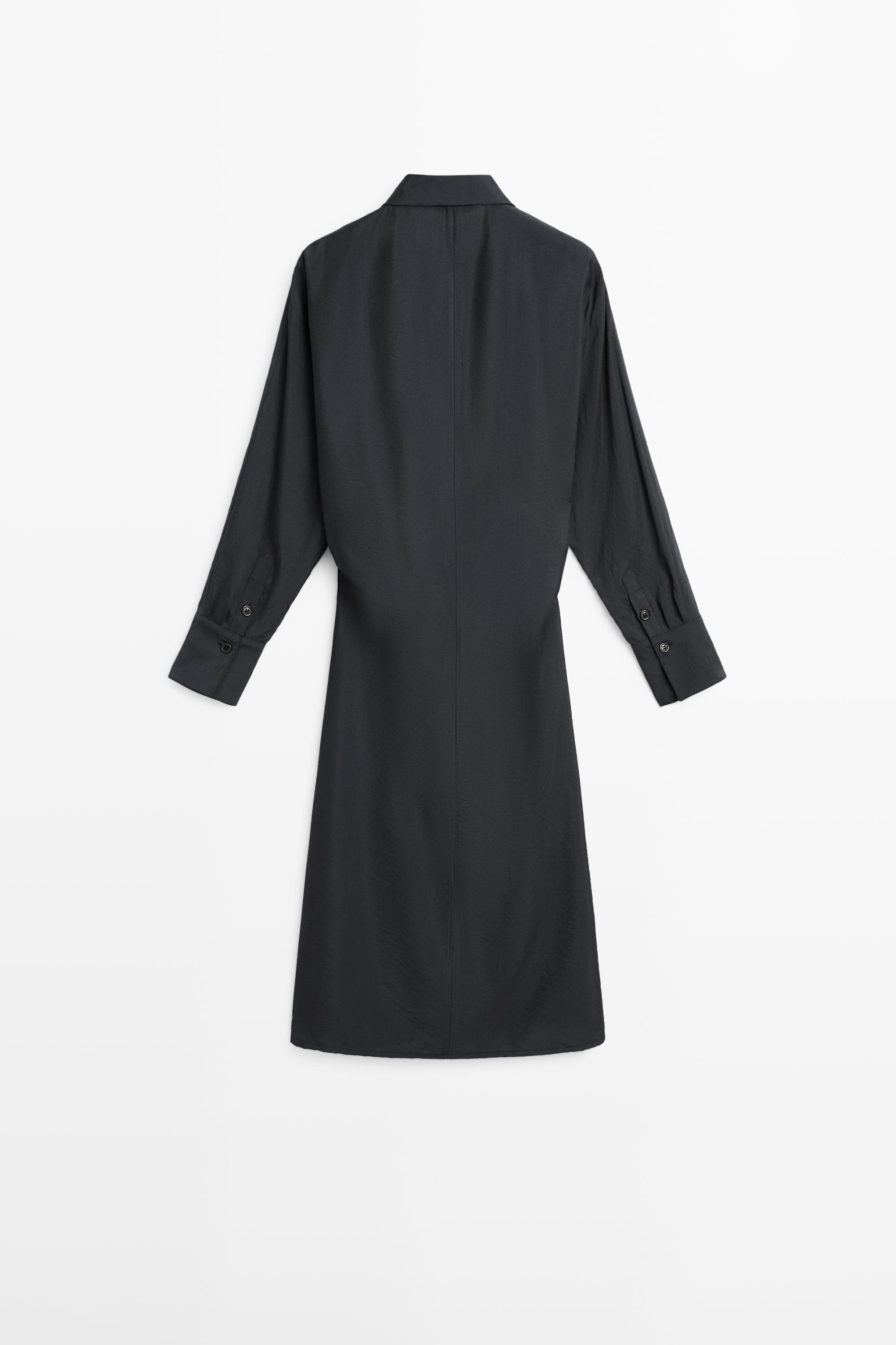 Midi dress with draped detail