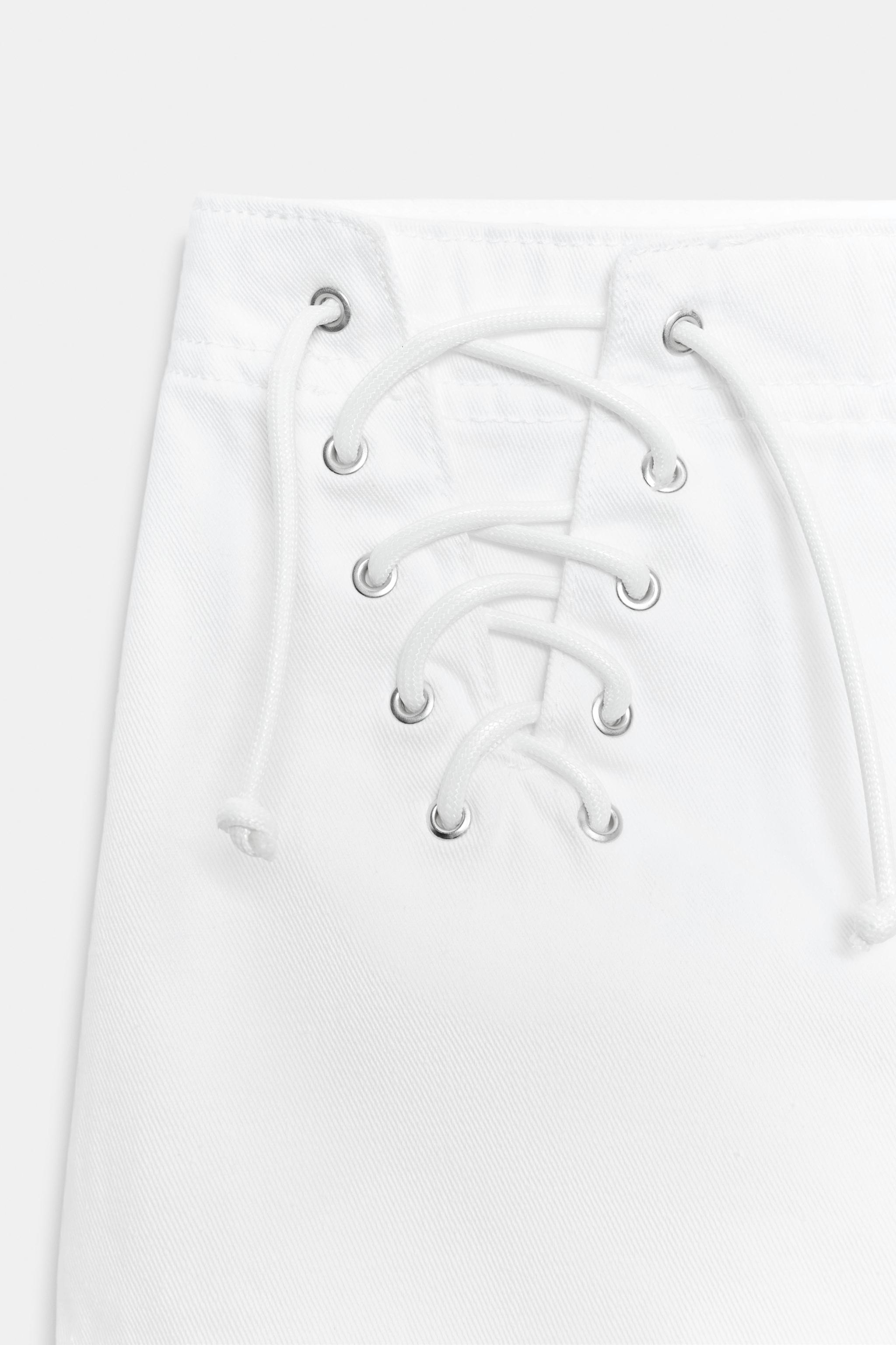 MINI SHORTS WITH CRISS-CROSS LACING