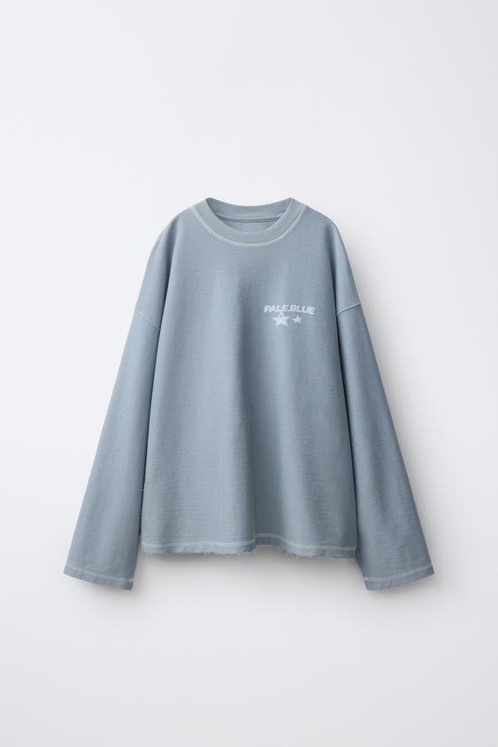 CAMISETA ESTAMPADA - Azul claro de Zara - Imagen 0