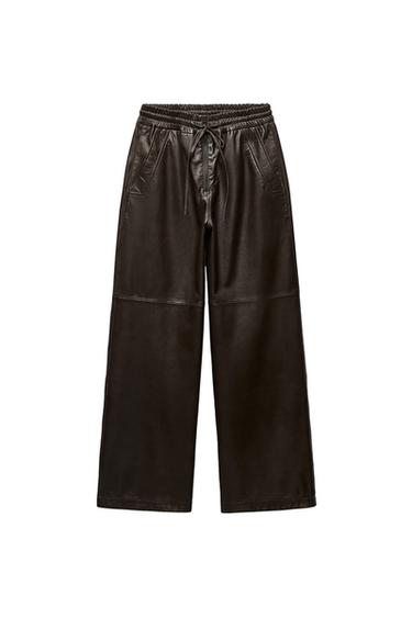 ZW LEATHER COLLECTION JOGGERS WITH ZIP