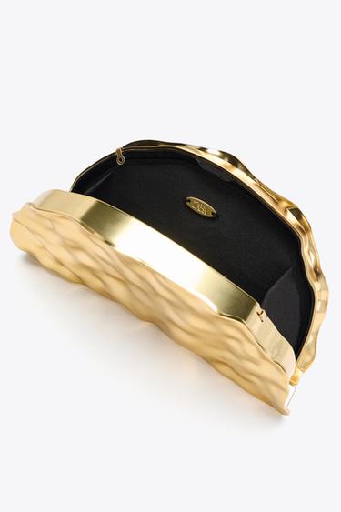 METALLIC RIGID MINAUDIÈRE - Golden by Zara - Image 5