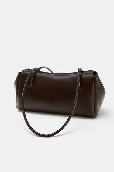 BOLSA DE OMBRO ALONGADA - Marrom da Zara