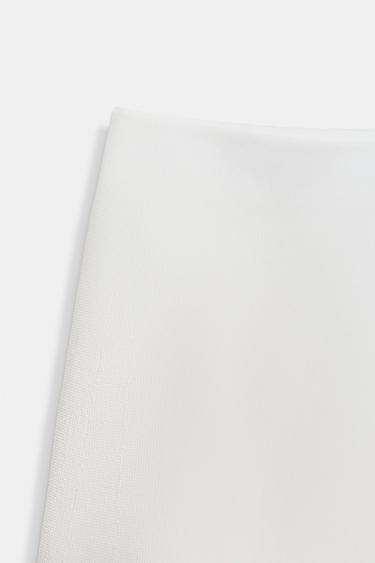 JUPE MINI EN MAILLE - Blanc de Zara - Image 5