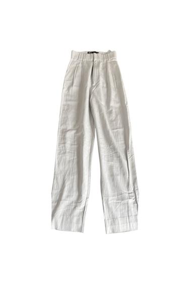 PANTALON À PINCES BEIGE