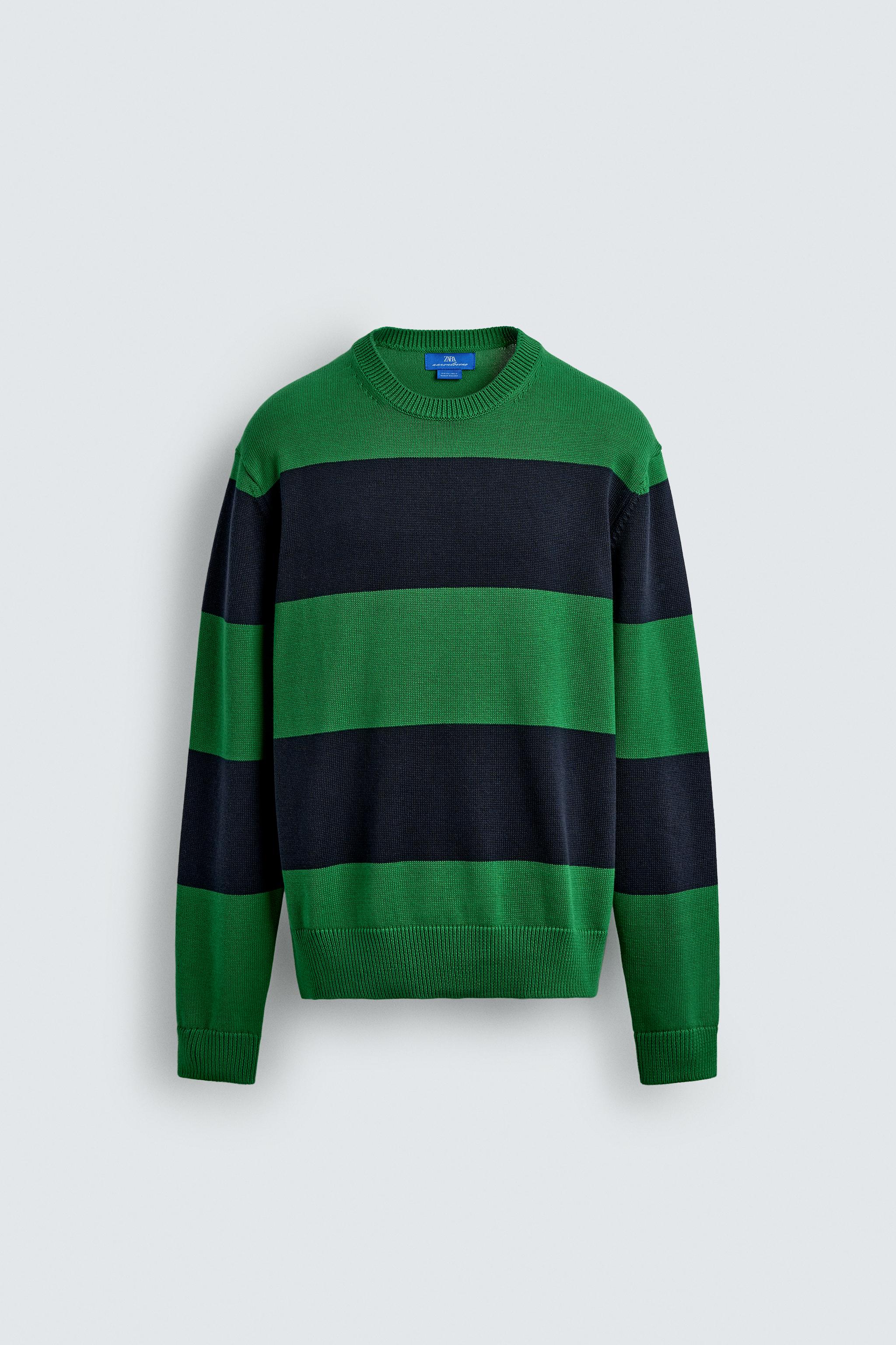 PULL EN JACQUARD À RAYURES AARON LEVINE X ZARA