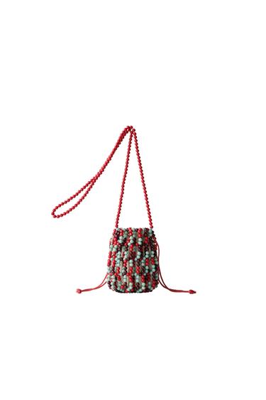 BEADED CROSSBODY BAG - Multicoloured by Zara