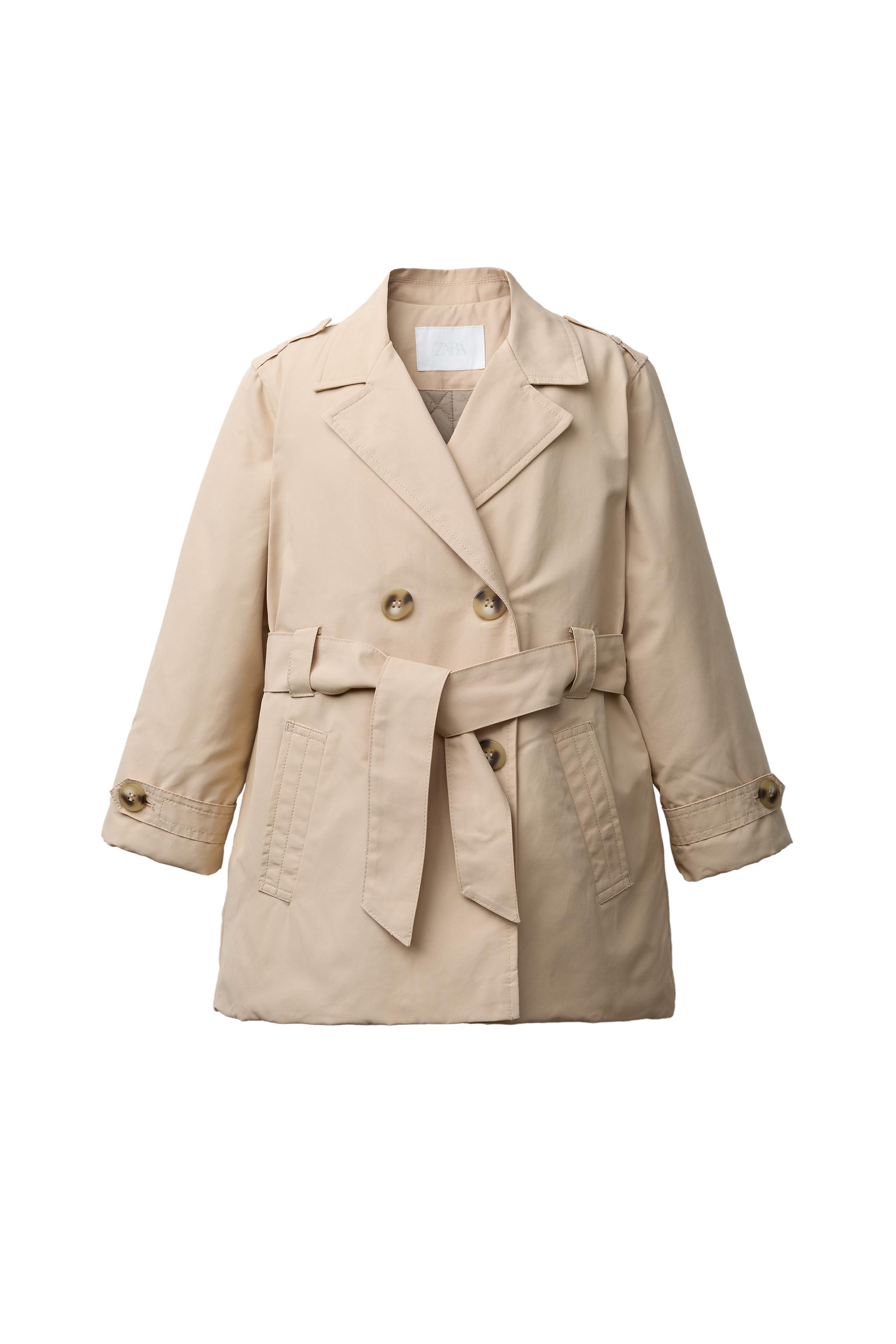 QUILTED BELTED TRENCH COAT - Sand | ZARA South Africa