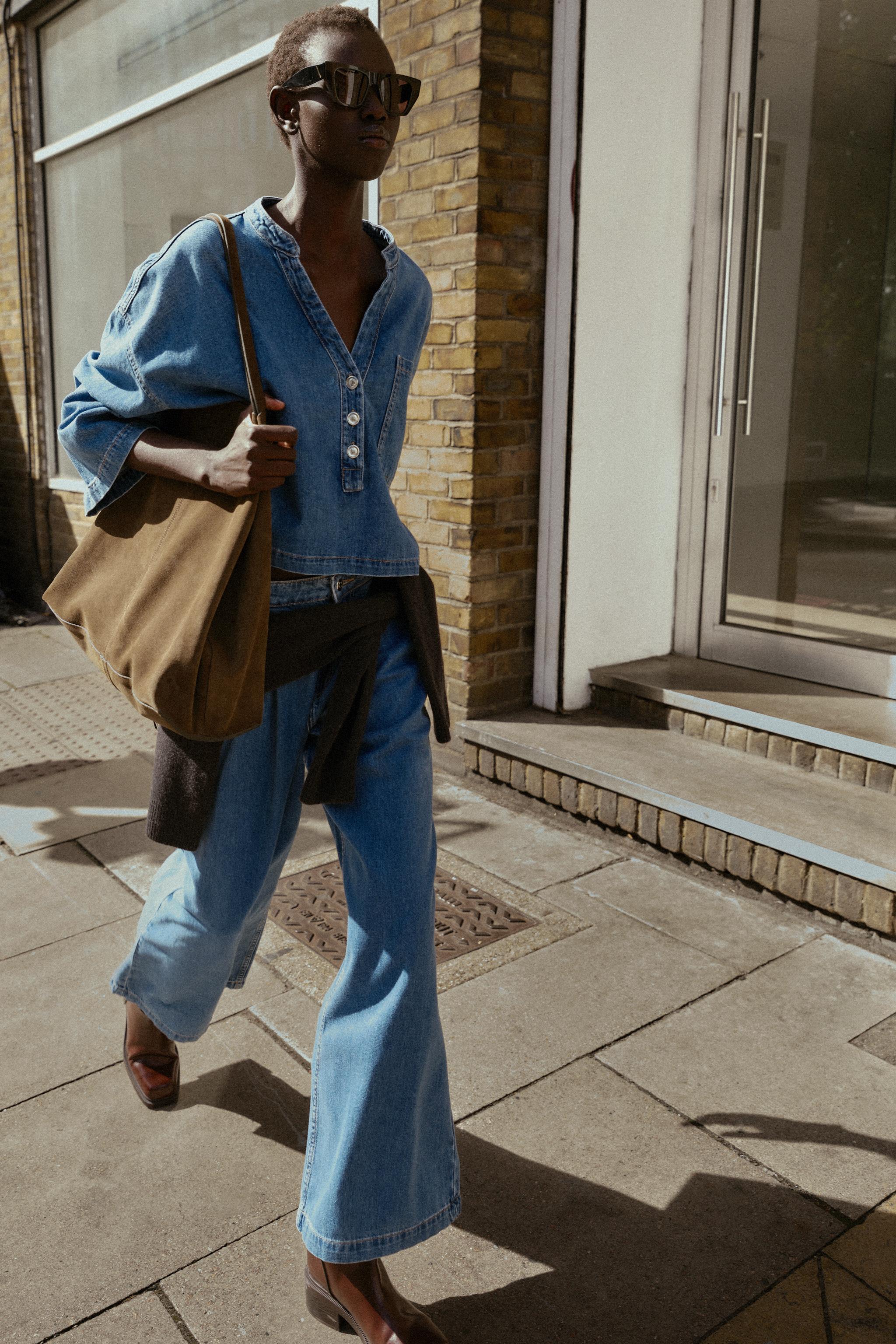 Camisa Vaquera Lazo Zara Camisa Denim Mujer Zara Zara Camisa