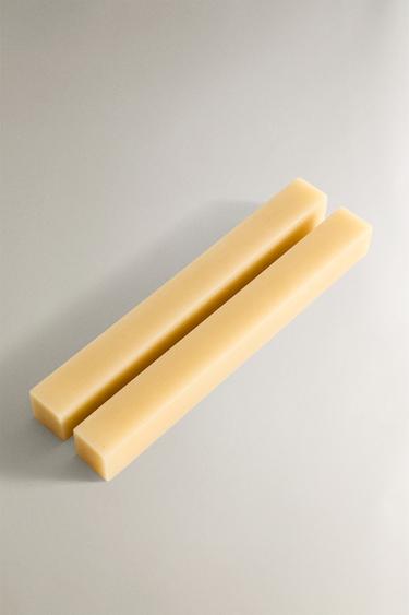 PACK OF SQUARE CANDLES (PACK OF 2) - Vanilla by Zara - Image 1