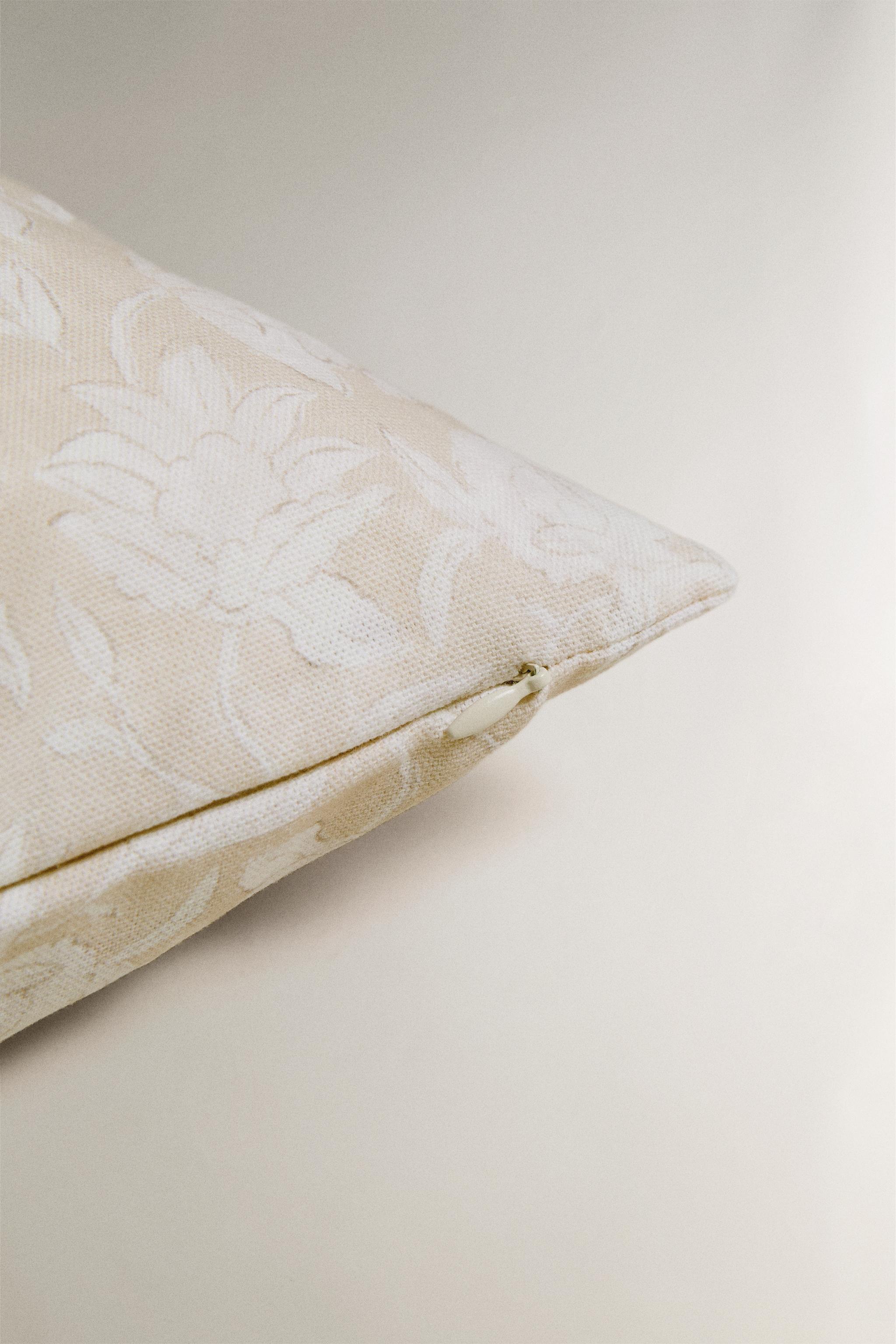 HOUSSE DE COUSSIN FLEURS