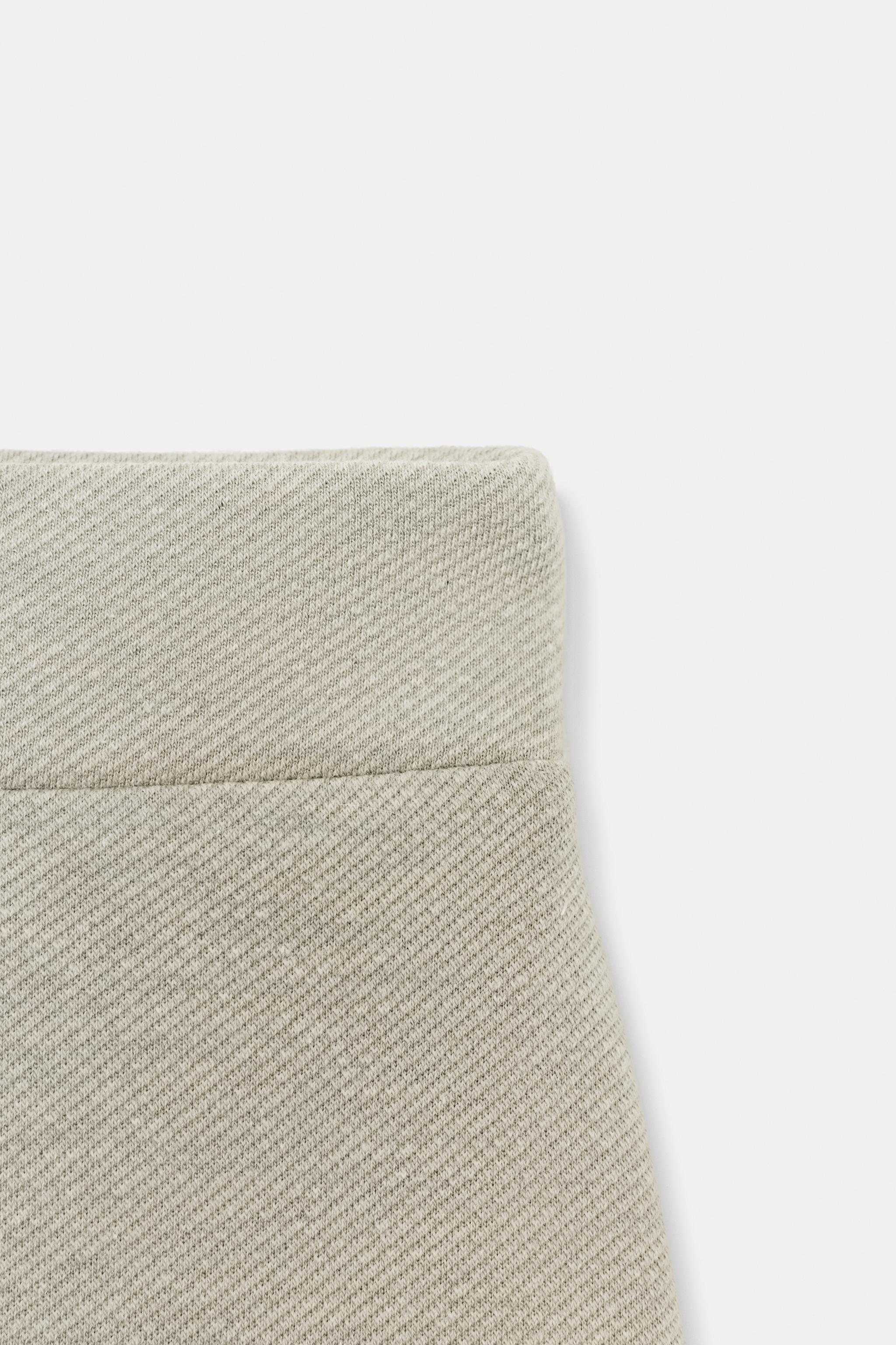 TWILL WIDE LEG PANTS