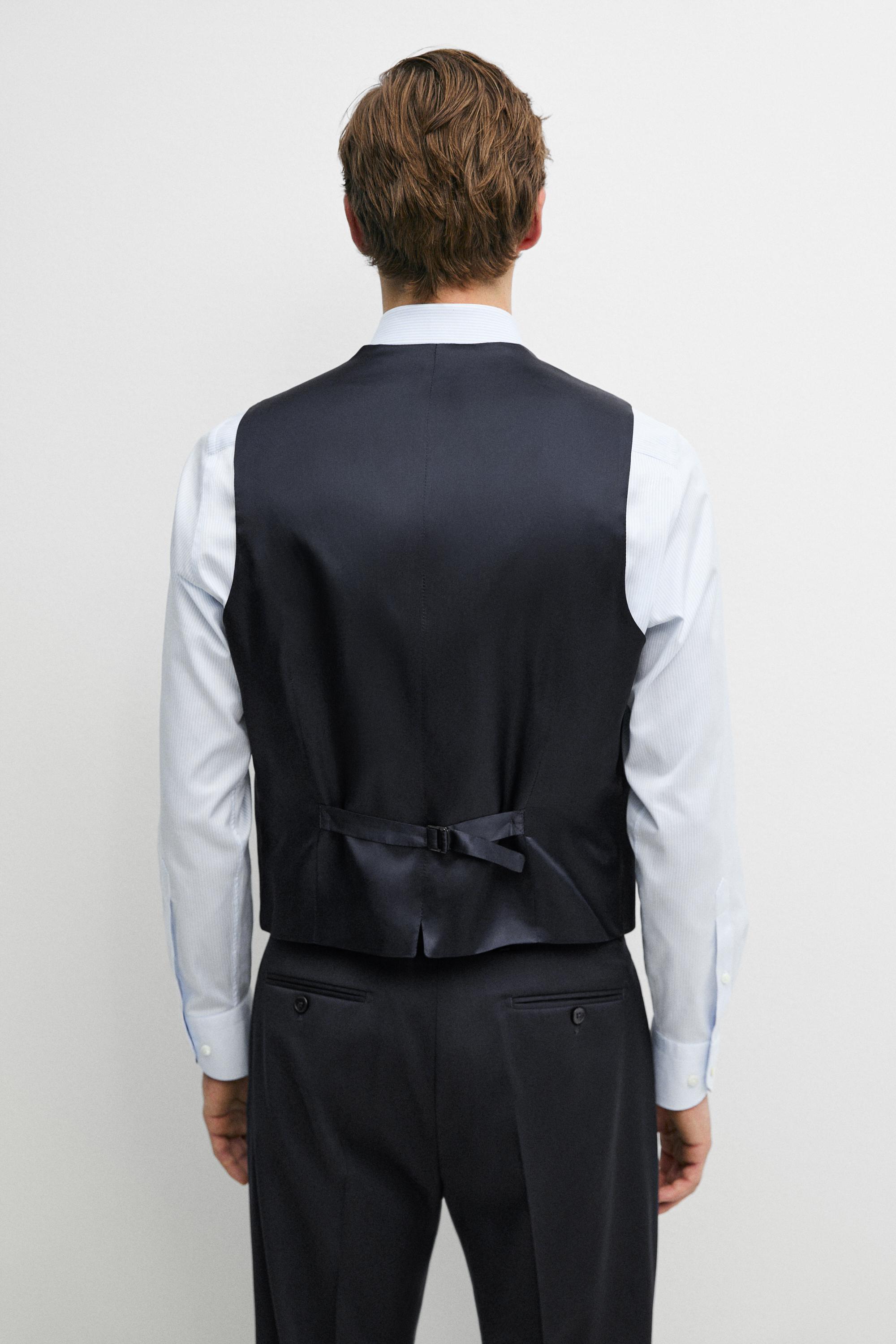 Cool wool suit waistcoat