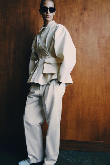 CHAQUETA PETOS ZW COLLECTION - Torrado claro de Zara