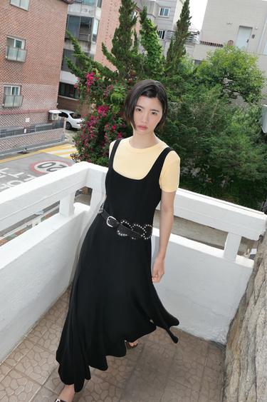 ZW COLLECTION MIDI DRESS - Black by Zara