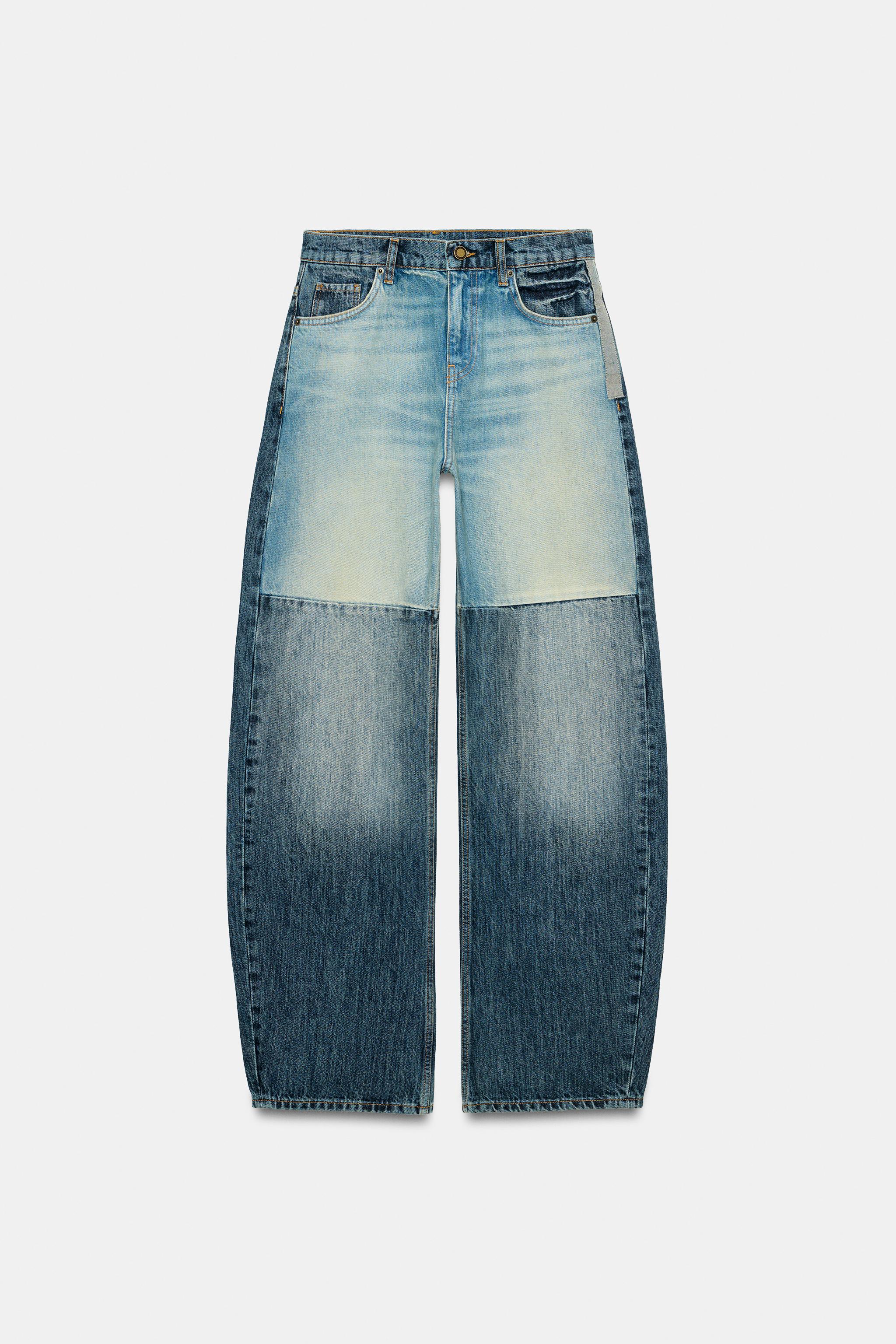 JEAN ZW COLLECTION CURVED TAILLE MOYENNE PATCHWORK