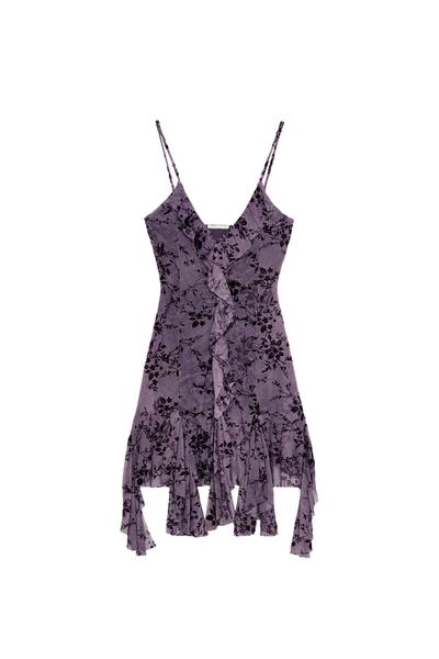 Dress Ruffles Tulle Flock