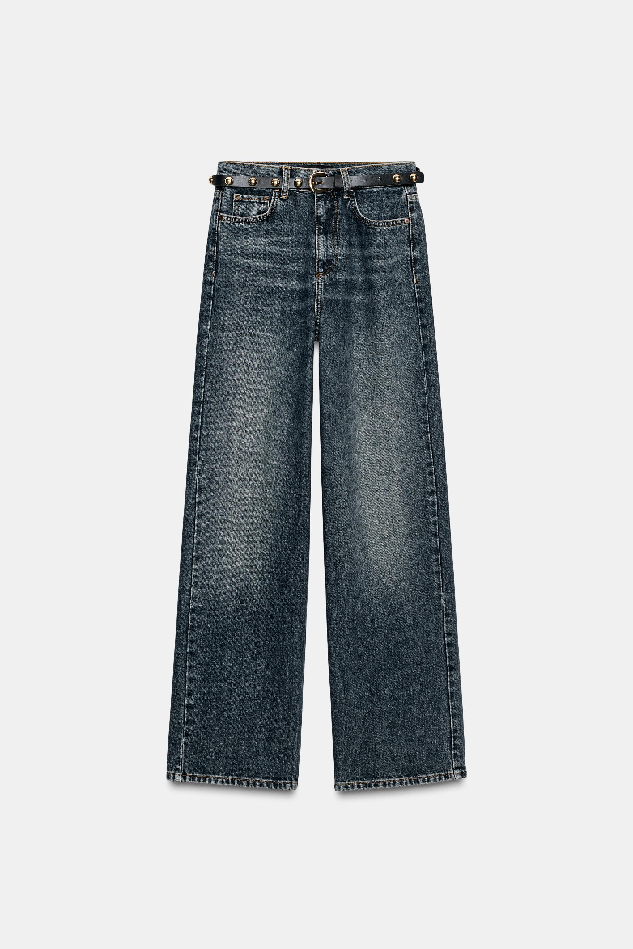 Z1975 HIGH WAIST STRAIGHT TAPERED JEANS WITH BELT
