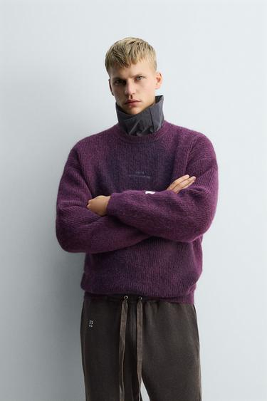 JUMPER LOGOS SPRAY X SR_A - Purple by Zara