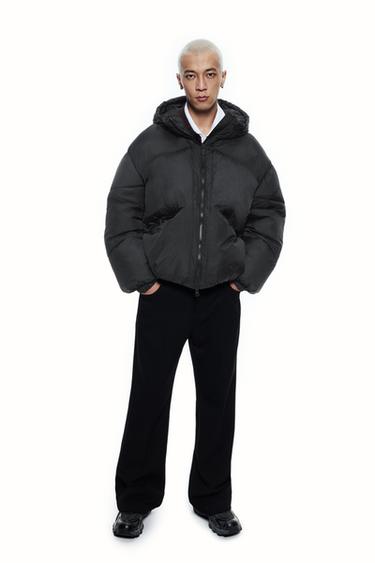 Zara 防水科技外套 - 黑色