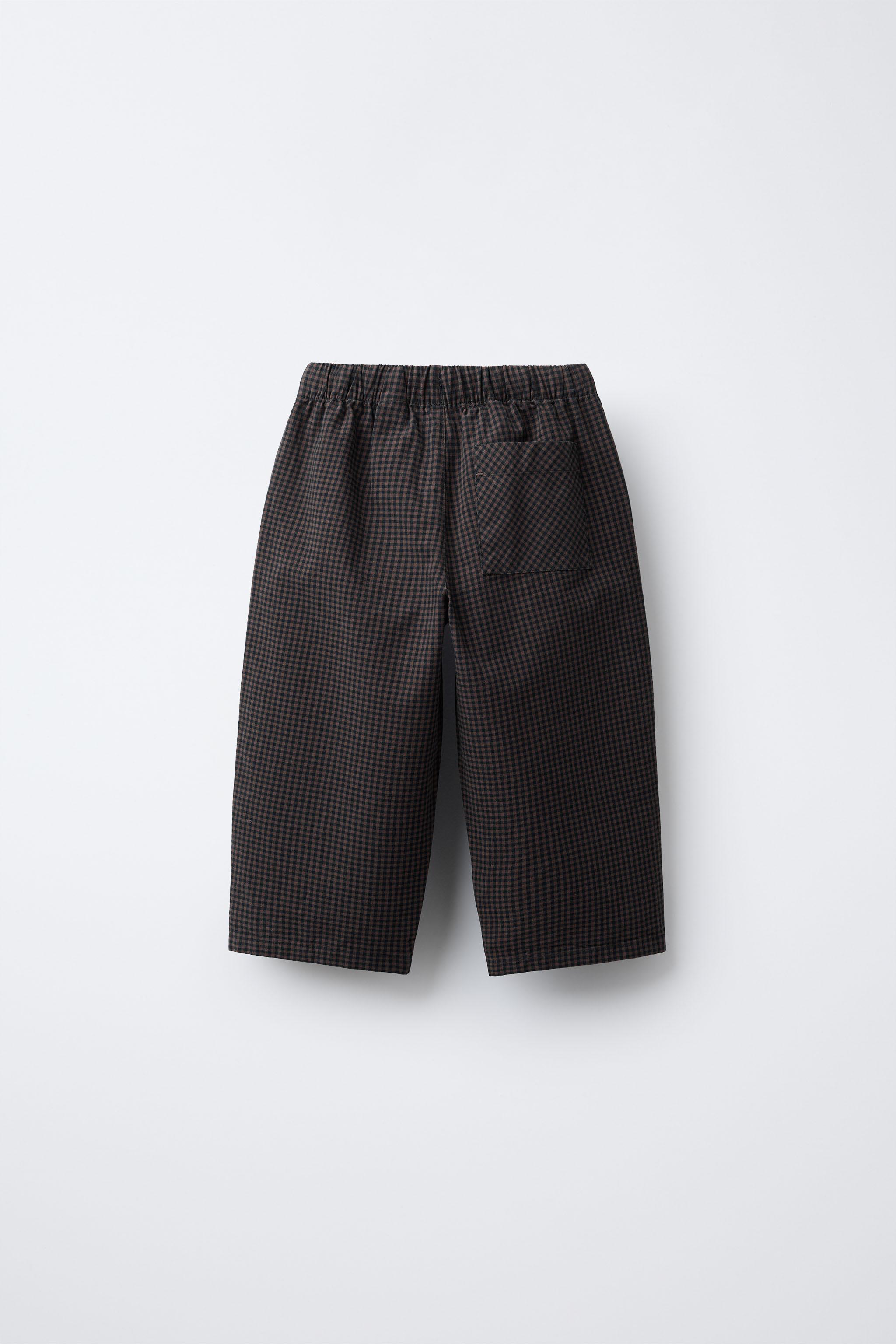 PANTALON BAGGY À CARREAUX VICHY