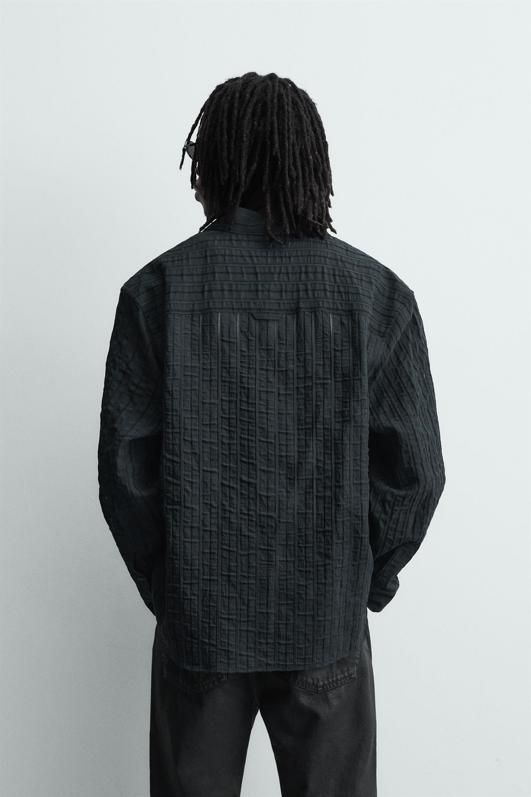 CHEMISE EN JACQUARD À RAYURES