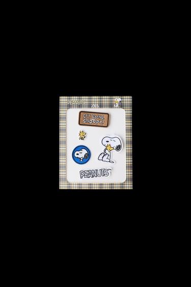 Zara PACK OF FIVE SNOOPY PEANUTS™ PATCHES - Green - Image 0
