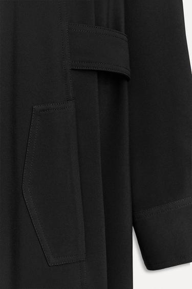 BELTED SHIRT DRESS 50TH ANNIVERSARY - Black by Zara - Image 4
