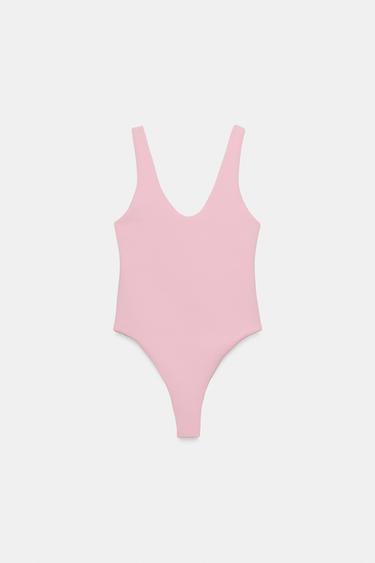 STRETCH BODYSUIT - Pastel pink by Zara - Image 5