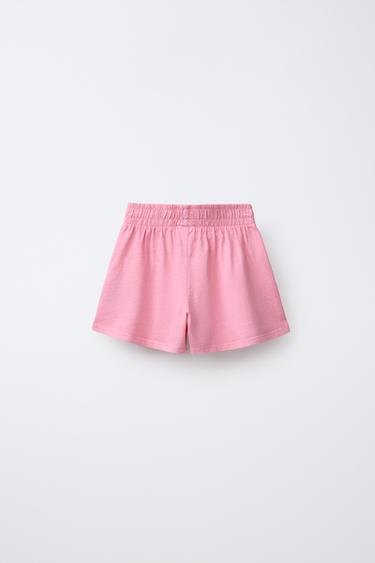 SLOGAN BERMUDA SHORTS - Pink by Zara - Image 1