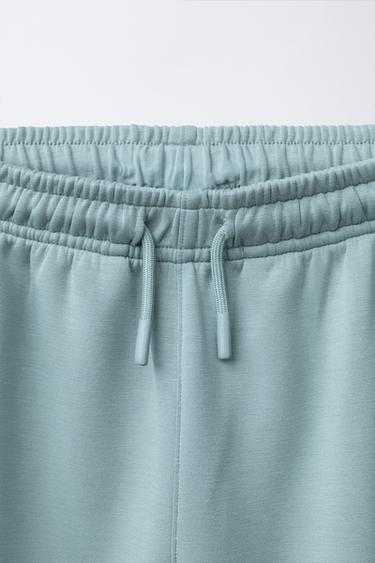 SPORTY JOGGERS WITH RUBBERISED LABEL - Blue / Grey by Zara - Image 2