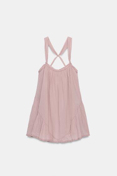 GAUZE MINI STRAPPY DRESS - Lilac by Zara - Image 5