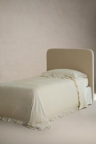 COUETTE ENFANT IMPRIMÉ FLEURS VOLANT - Écru de Zara - Image 1