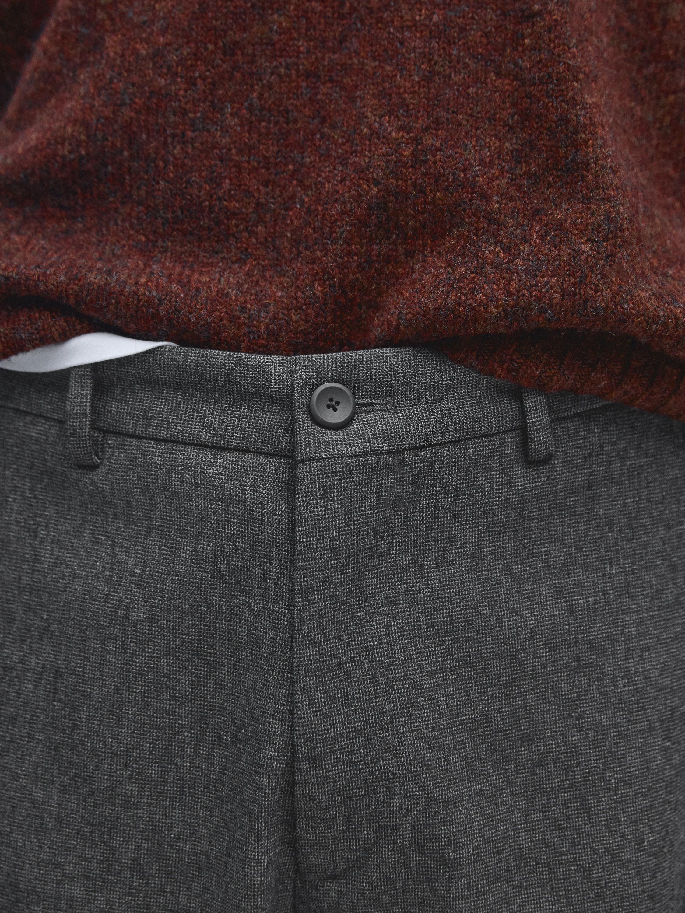 Jogger fit trousers with textured detail