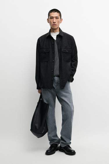 100% wool overshirt with pockets — Gray 2