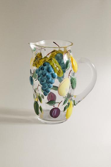 GLASS JUG WITH RAISED FRUIT DESIGN - Various by Zara - Image 0