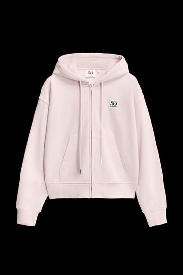 50TH ANNIVERSARY PATCH HOODIE - Pastel pink by Zara - Image 0